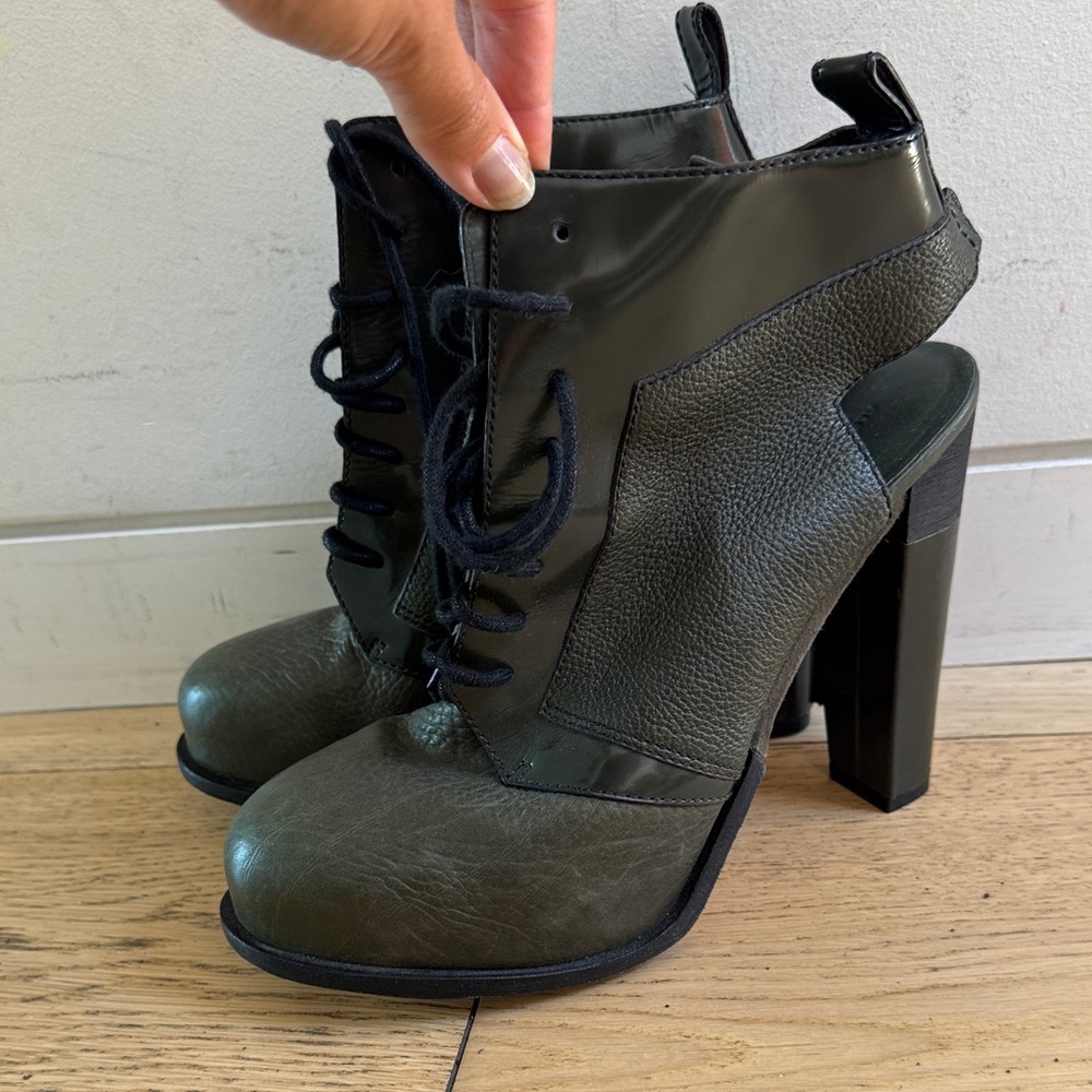 Alexander Wang Dark Green Heeled Boots